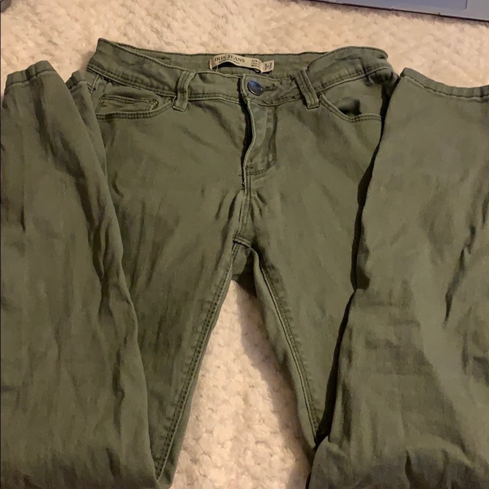 Green jeans
